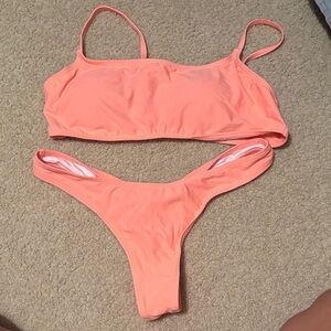 Peach Bikini Set